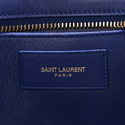 Saint Laurent Calfskin Small Classic Y Cabas Navy 6 of 15