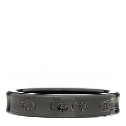 Tiffany Titanium 1837 Narrow Band Ring 50 5.25 1 of 5