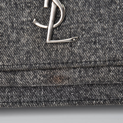 Saint Laurent Denim Medium Monogram Sunset Black 7 of 7
