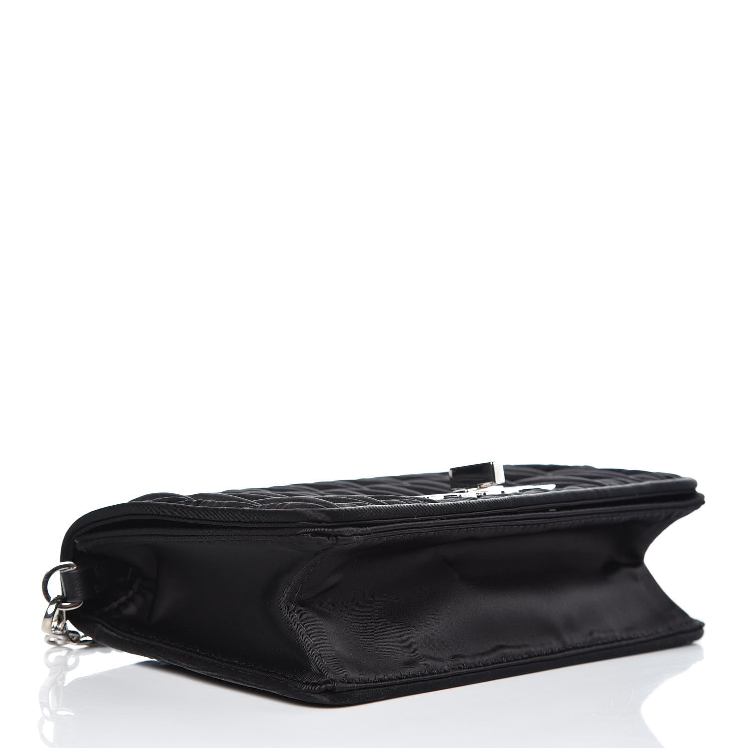 Miu Miu Tessuto Matelasse Delice Miu Logo Bag Black 4 of 9