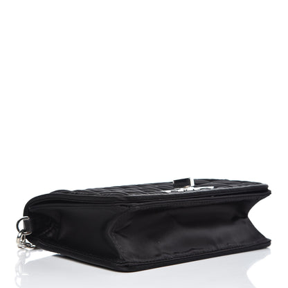Miu Miu Tessuto Matelasse Delice Miu Logo Bag Black 4 of 9