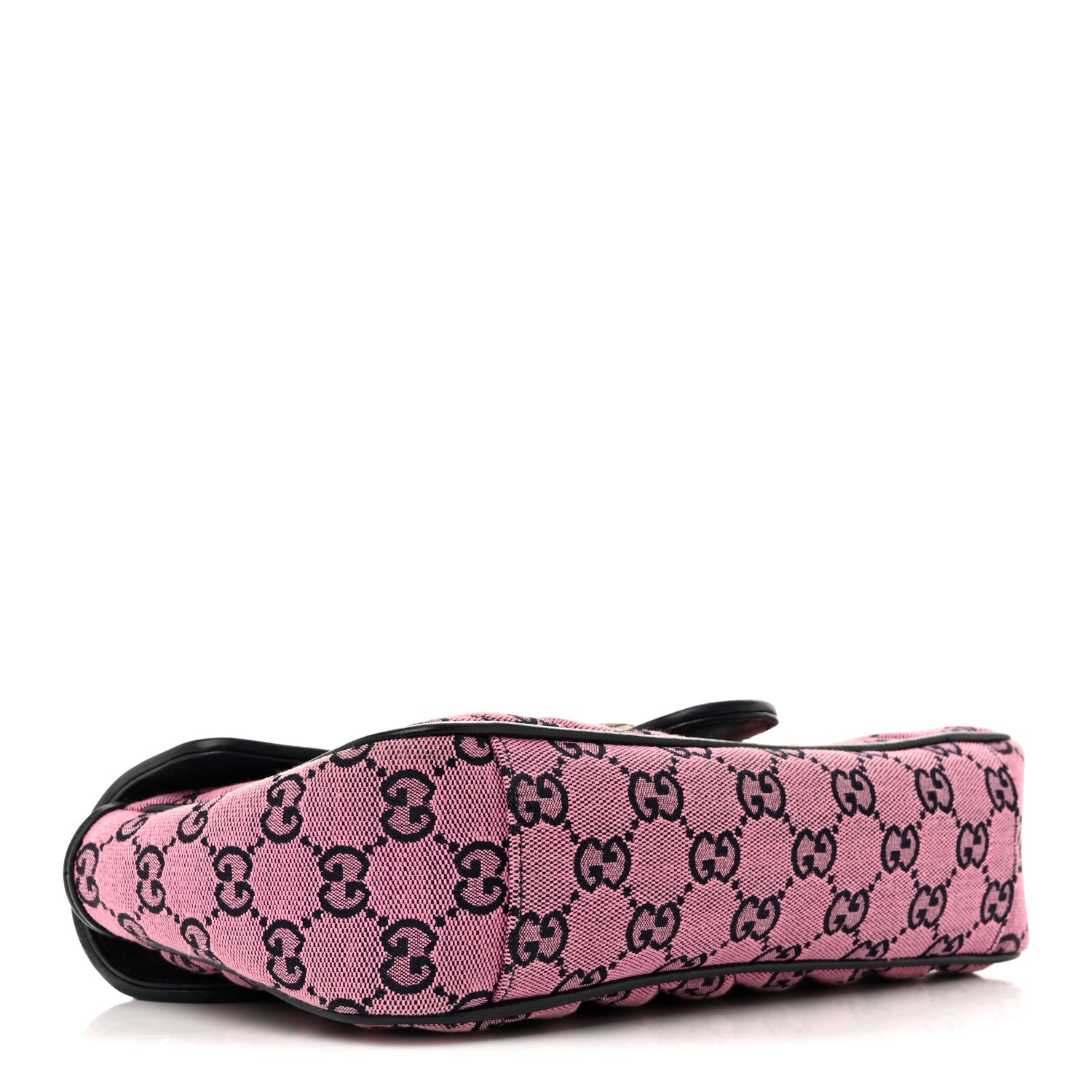 Gucci Monogram Multicolor Matelasse Diagonal Small GG Marmont Shoulder Bag Pink Blue 6 of 25