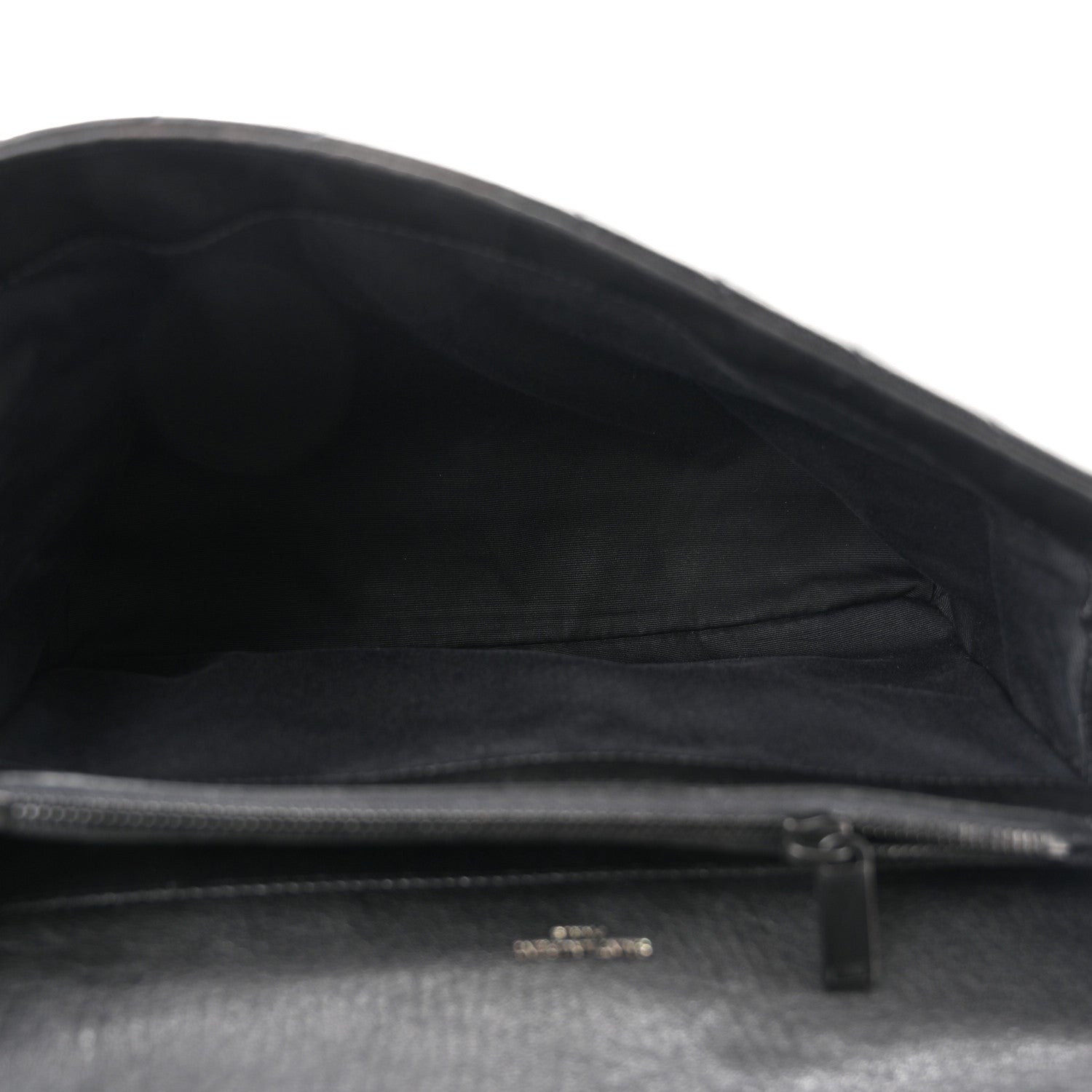 Saint Laurent Sheepskin Matelasse Chevron Monogram Monochrome Large College Satchel Black 5 of 11