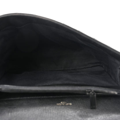 Saint Laurent Sheepskin Matelasse Chevron Monogram Monochrome Large College Satchel Black 5 of 11