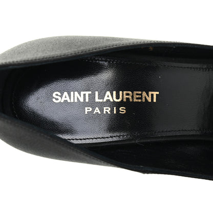 Saint Laurent Satin Crystal Embellished Tower 110 Pump 37.5 Black 13 of 20
