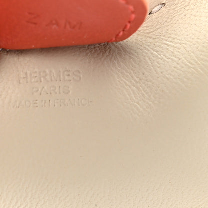 Hermes Milo Lambskin Grigri Rodeo Horse Bag Charm PM Craie Sesame Cornaline 3 of 4