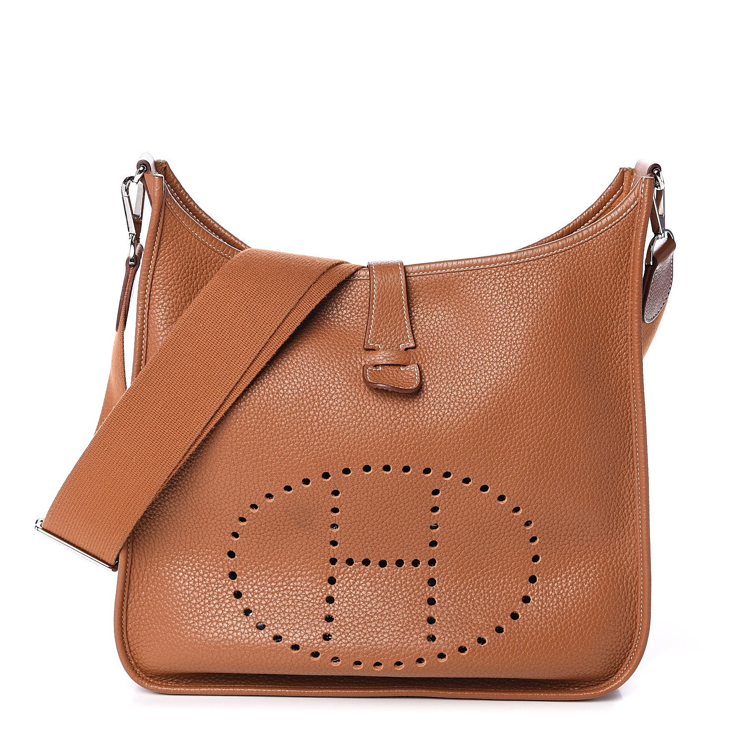 Hermes Taurillon Clemence Evelyne III GM Gold 1 of 8
