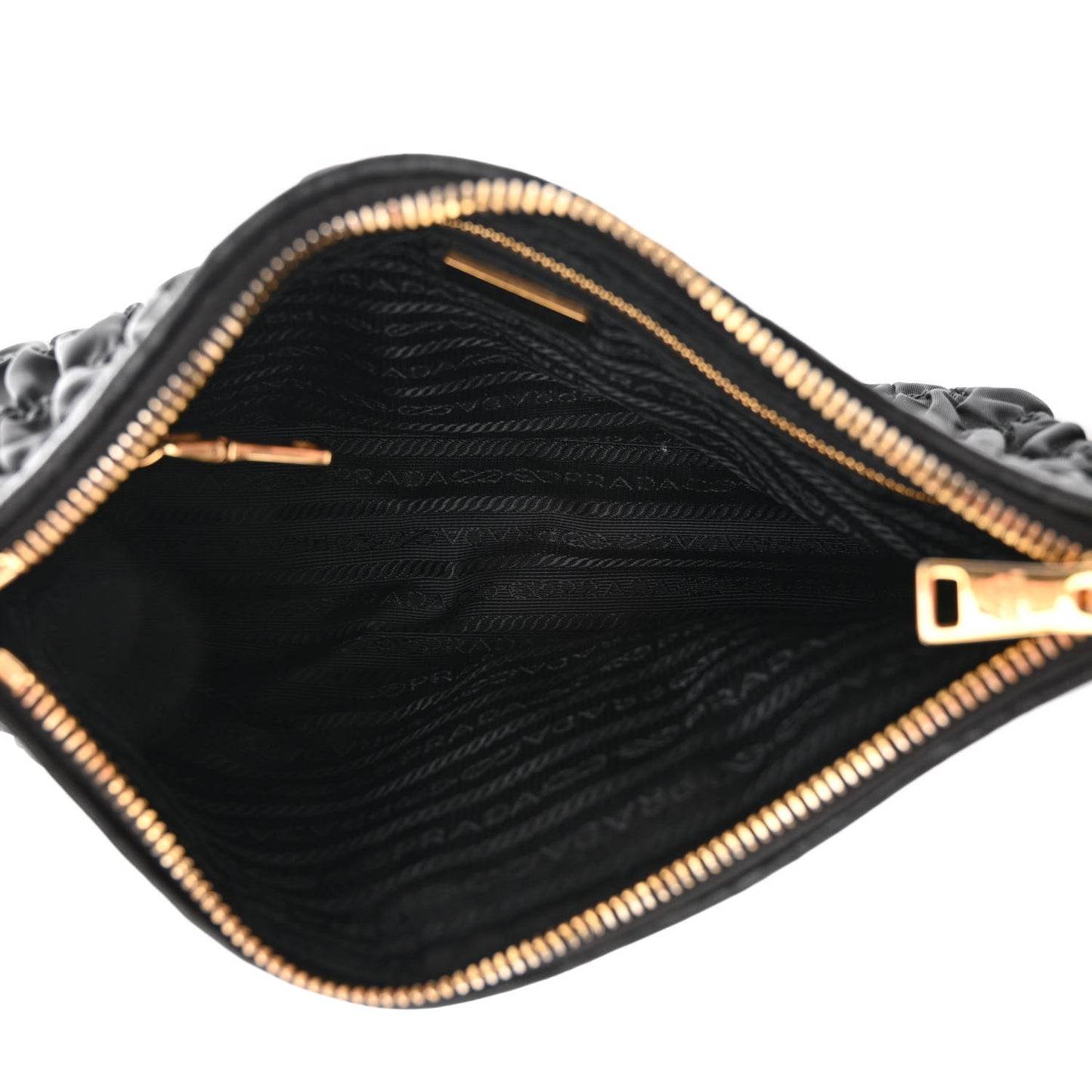 Tessuto Nylon Gaufre Shoulder Bag Black
