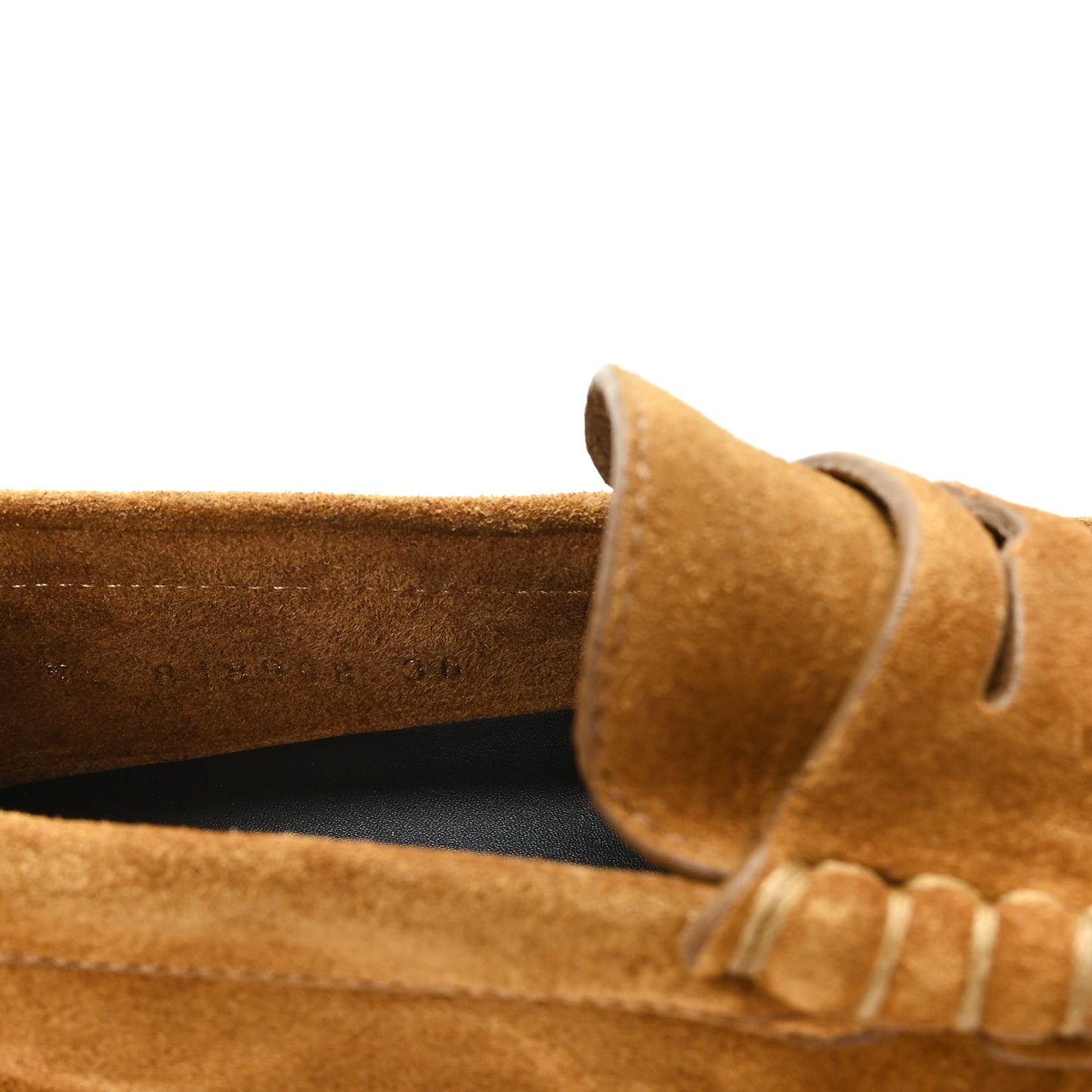 Suede Le Loafer 15 Penny Slippers 36 Cuoio