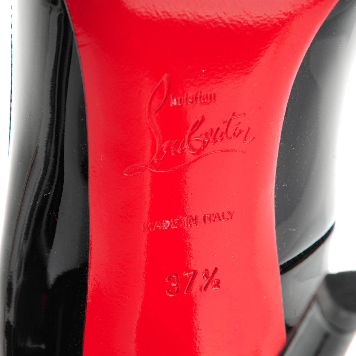 Christian Louboutin Patent Simple 100 Pumps 37.5 Black 7 of 8