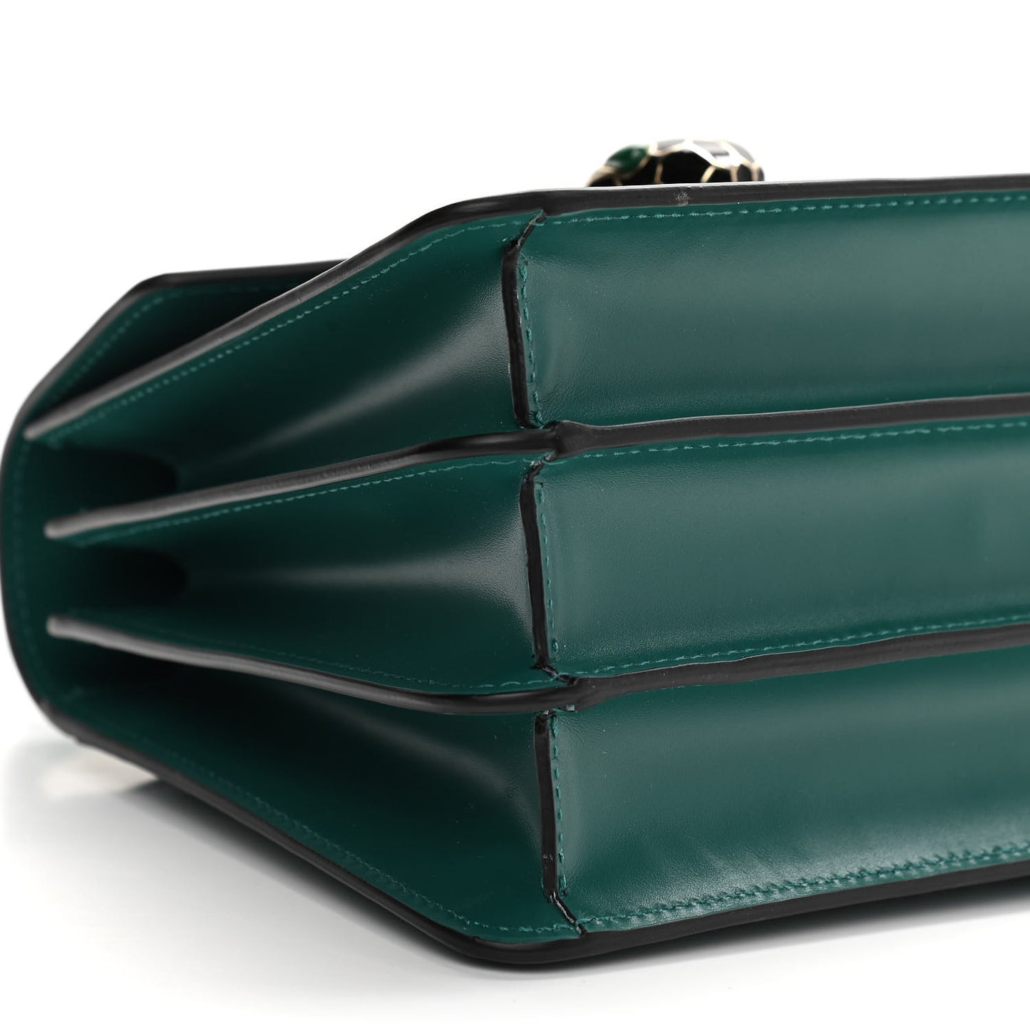 Calfskin Serpenti Forever Top Handle Emerald Green