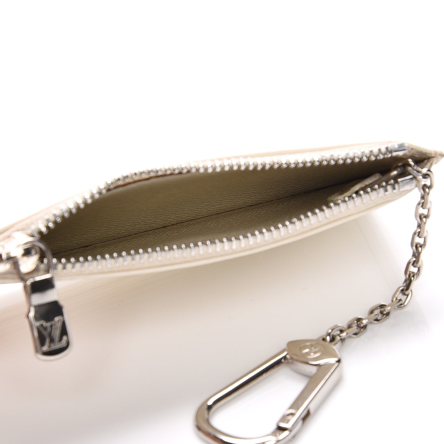 Epi Key Pouch Ivory