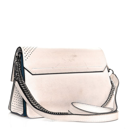 Givenchy Lambskin Perforated Small GV3 Shoulder Bag White 3 of 20