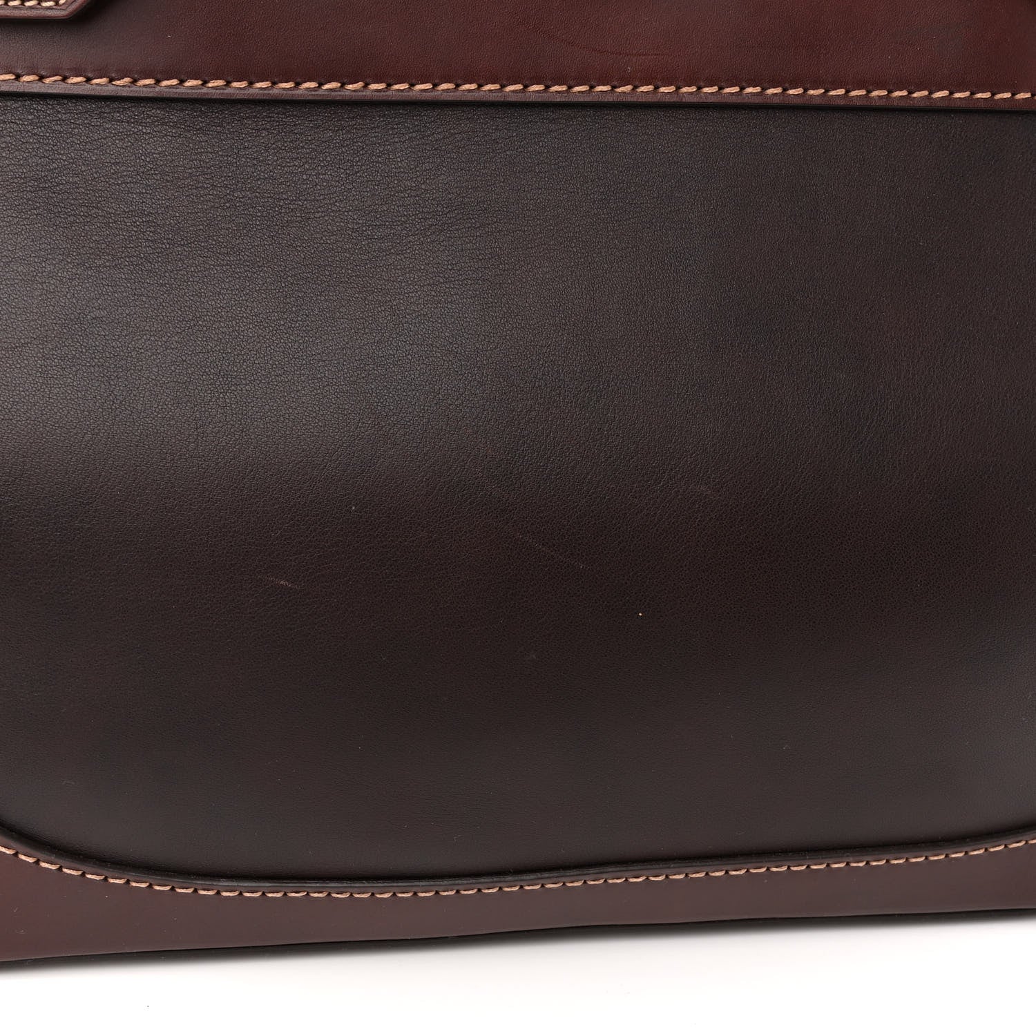 Salvatore Ferragamo Calfskin The W Bag Fondente 10 of 11