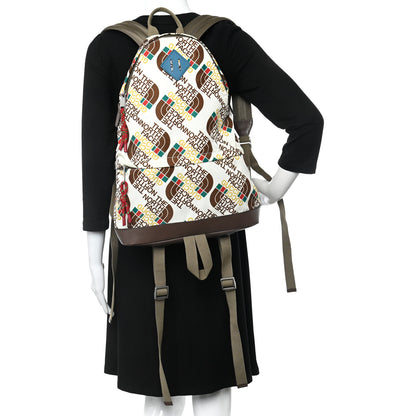 Gucci X THE NORTH FACE Econyl Nylon Medium Backpack Brown White 2 of 16