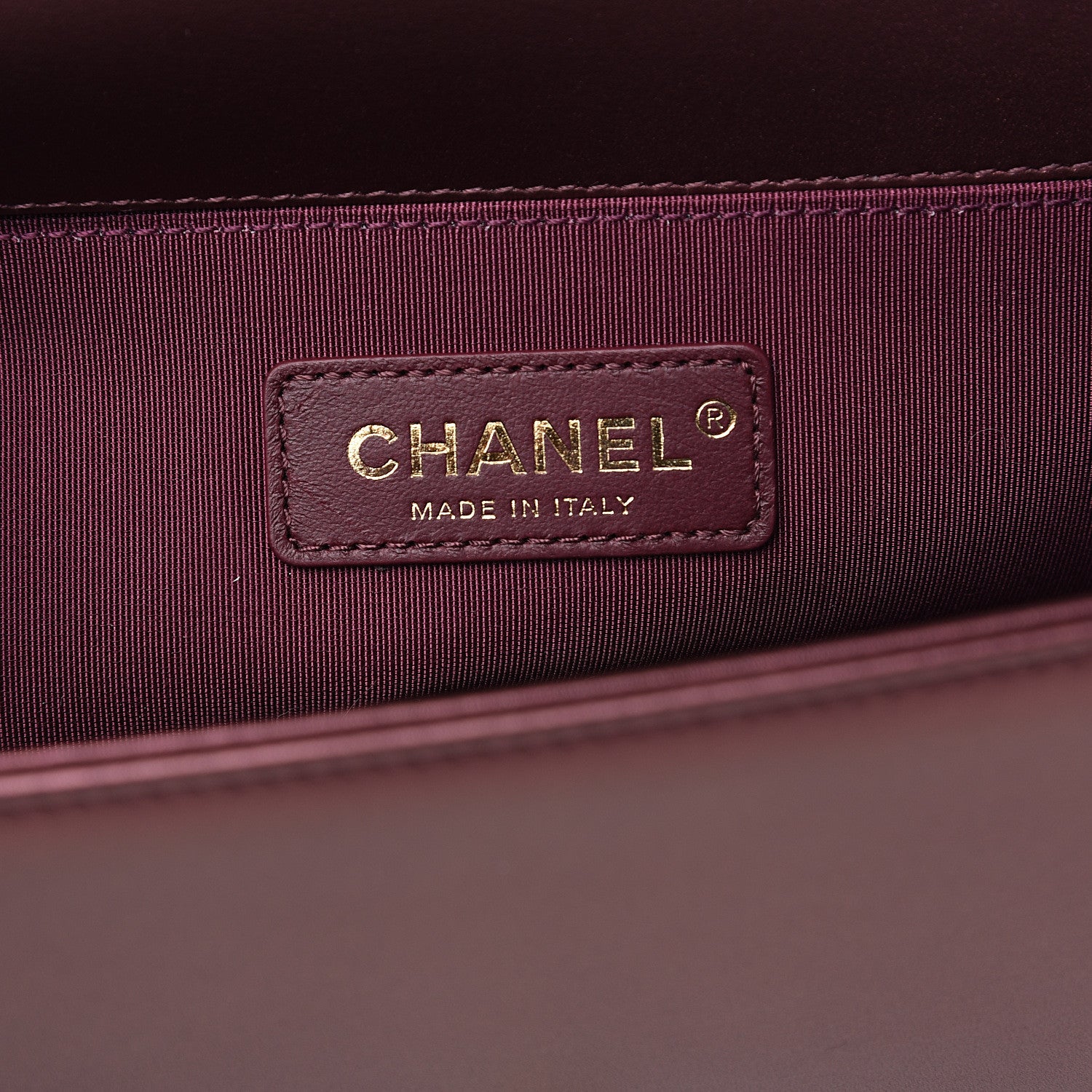 Chanel Metallic Calfskin Quilted Medium Boy Flap Plum 4 of 9