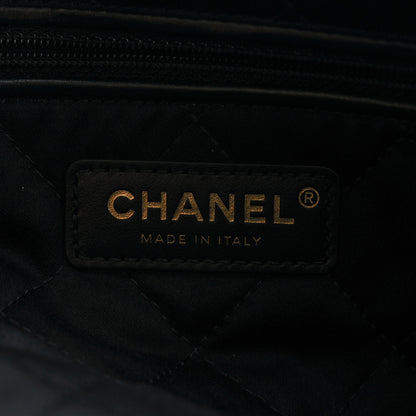 Chanel Shiny Calfskin Quilted Chanel 22 Black 7 of 10