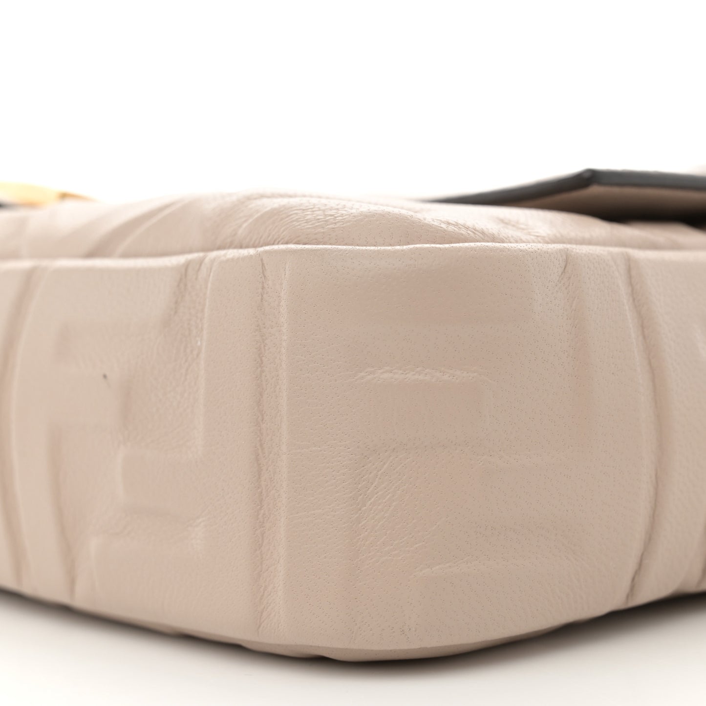 Nappa FF 1974 Embossed Baguette Camelia