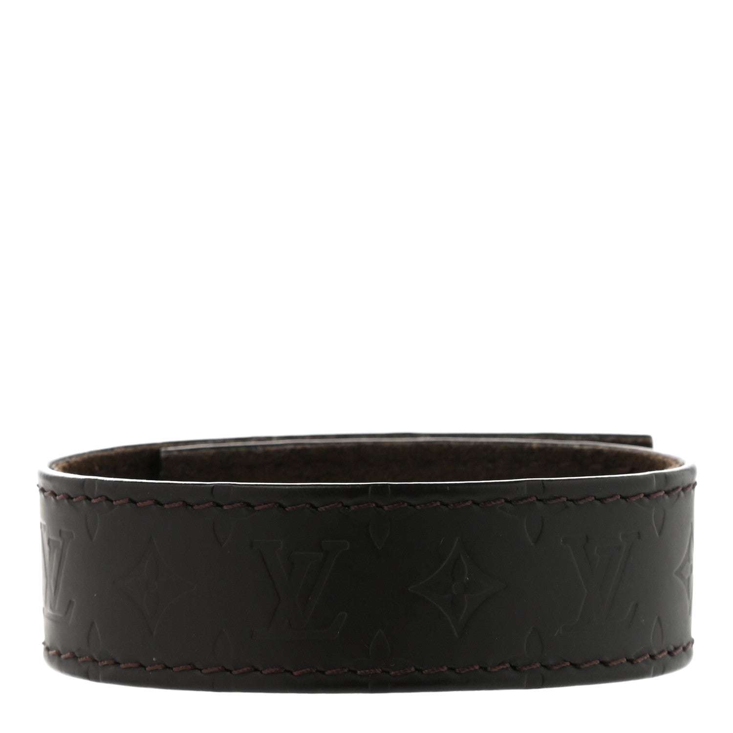 Louis Vuitton Mat Monogram Cuff Bracelet Brown 3 of 4