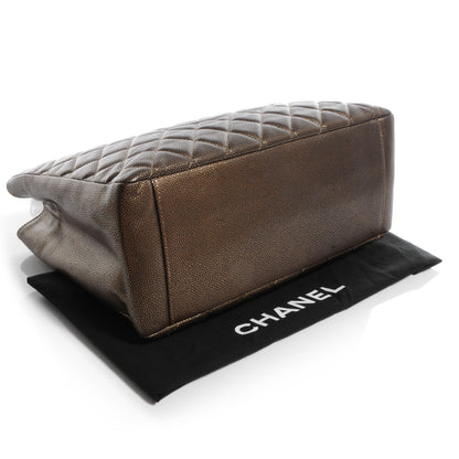 Chanel Metallic Caviar Grand Shopping Tote GST Bronze 4 of 7