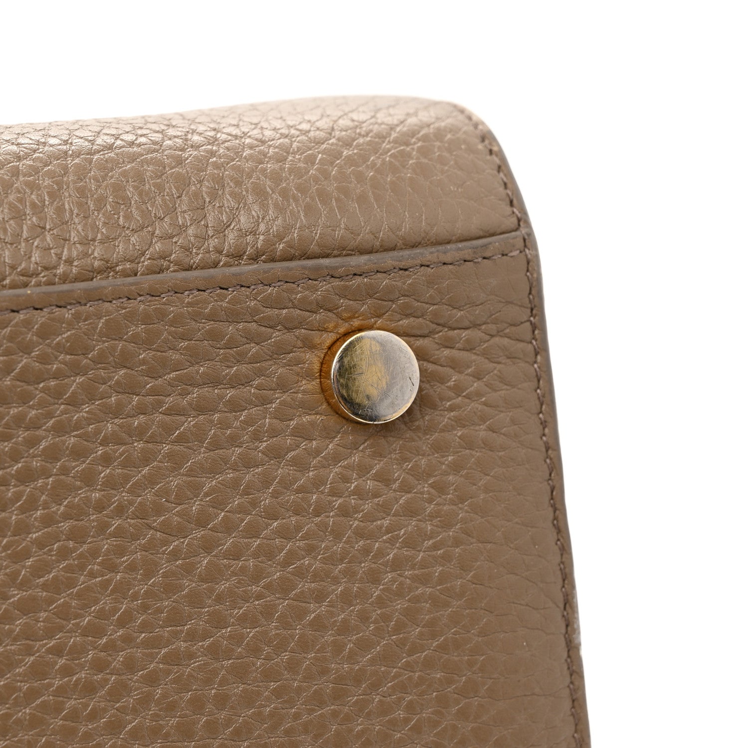 Saint Laurent Grained Calfskin Small Sac De Jour Taupe 21 of 22