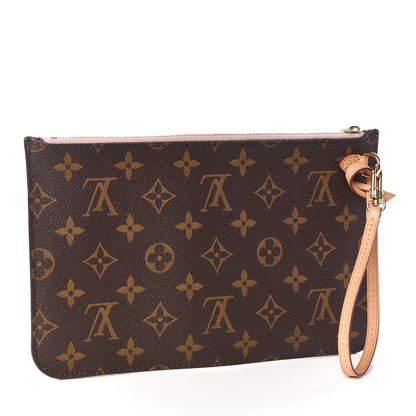 Louis Vuitton Monogram Neverfull MM GM Pochette Rose Ballerine 3 of 7