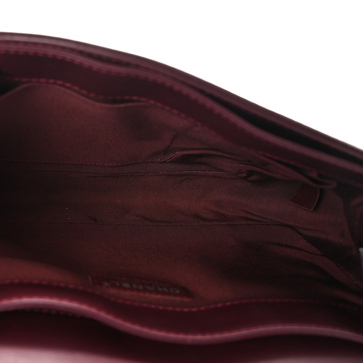 Chanel Patent New Medium Boy Reverso Flap Burgundy 5 of 10