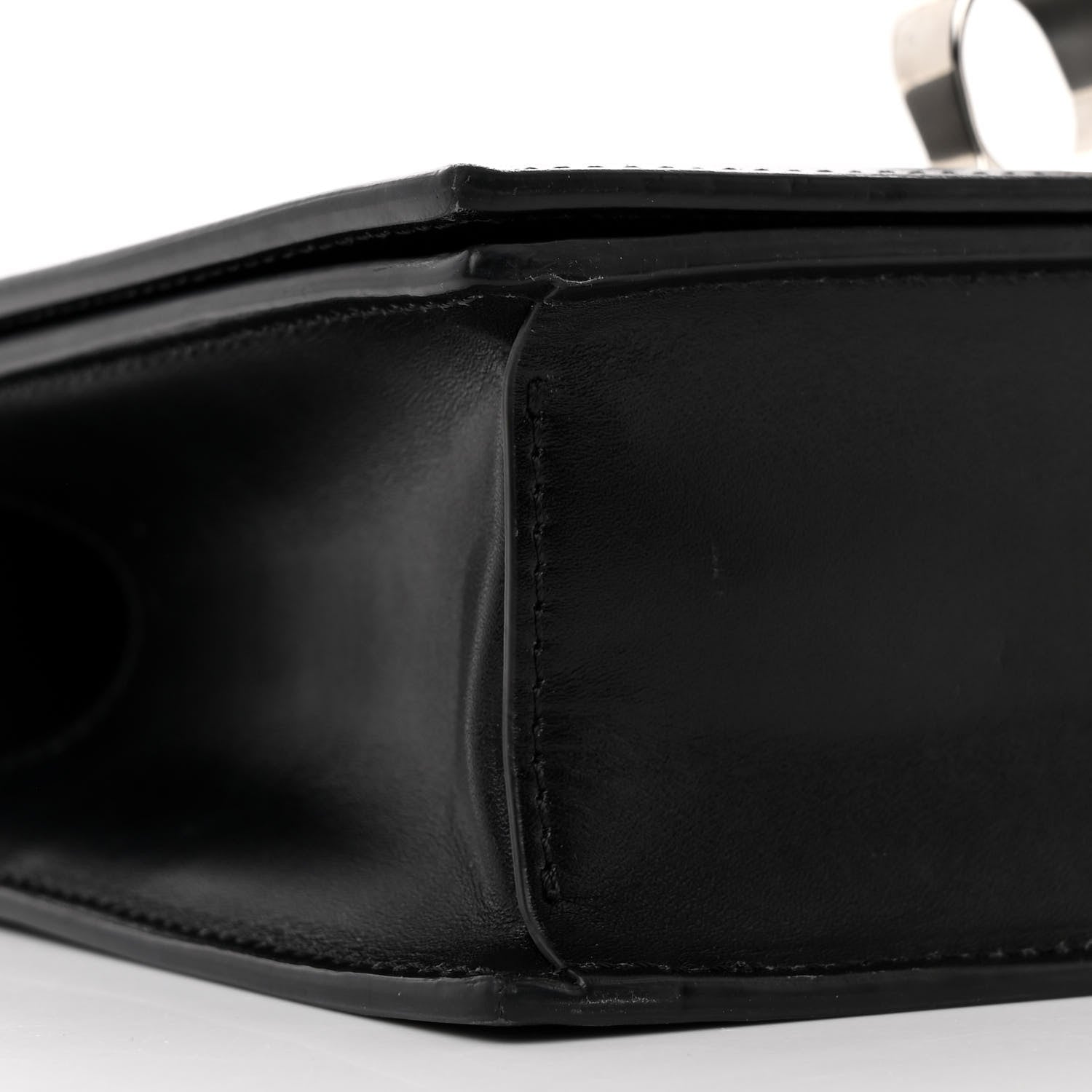 Alexander McQueen Calfskin Knuckle Shoulder Bag Black 9 of 12