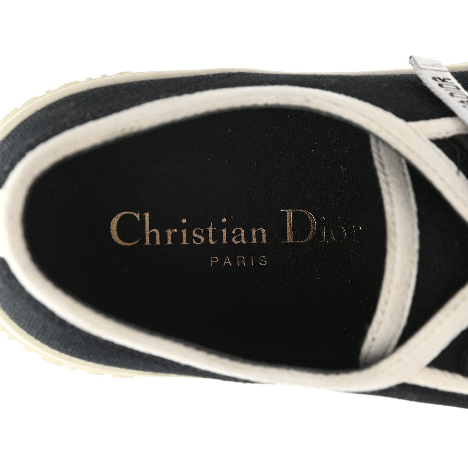 Christian Dior Canvas Walk'N'Dior Low Top Sneakers 39.5 Black 7 of 10