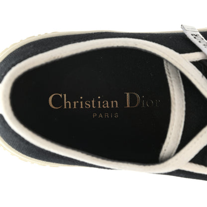Christian Dior Canvas Walk'N'Dior Low Top Sneakers 39.5 Black 7 of 10