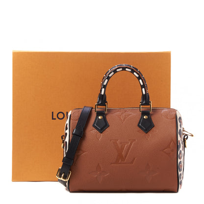Louis Vuitton Empreinte Monogram Giant Wild At Heart Speedy Bandouliere 25 Caramel 9 of 9