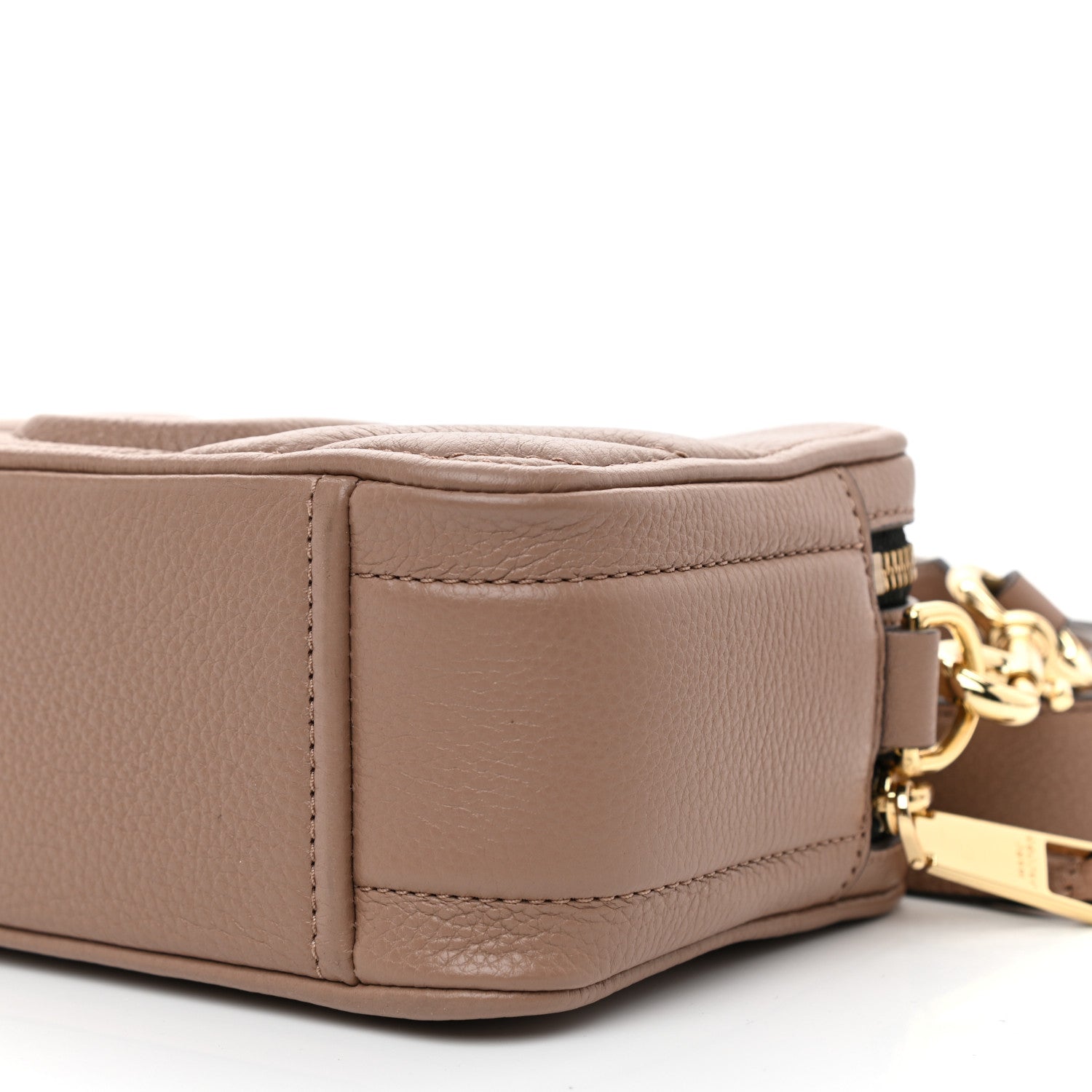 Marc Jacobs Grained Calfskin The Moto Shot 21 Bag Dusty Beige 9 of 9