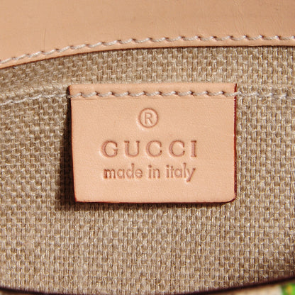 Gucci Canvas Flora Floral Horsebit Clutch 6 of 7