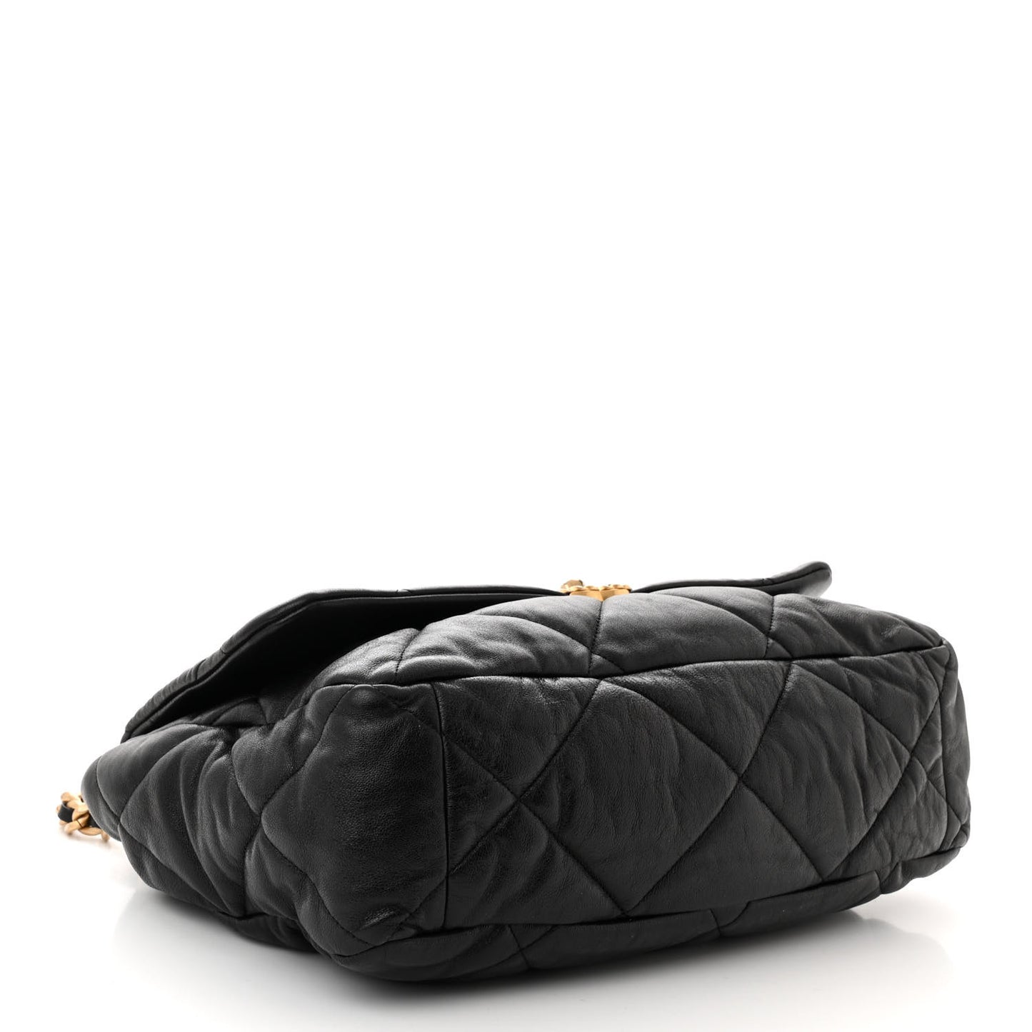 Lambskin Quilted Maxi Chanel 19 Flap Black