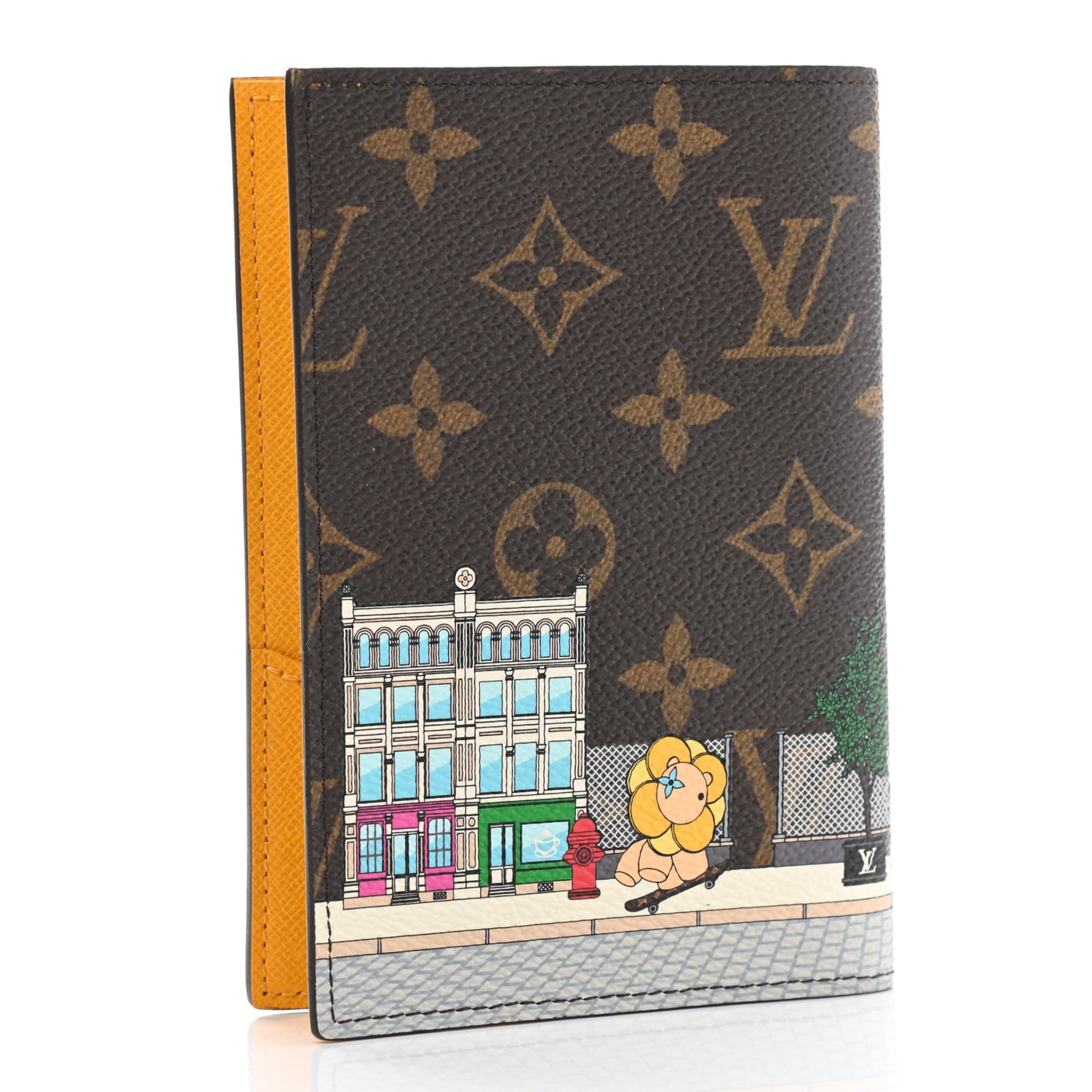 Monogram 2022 Christmas Animation New York Soho Passport Cover Yellow