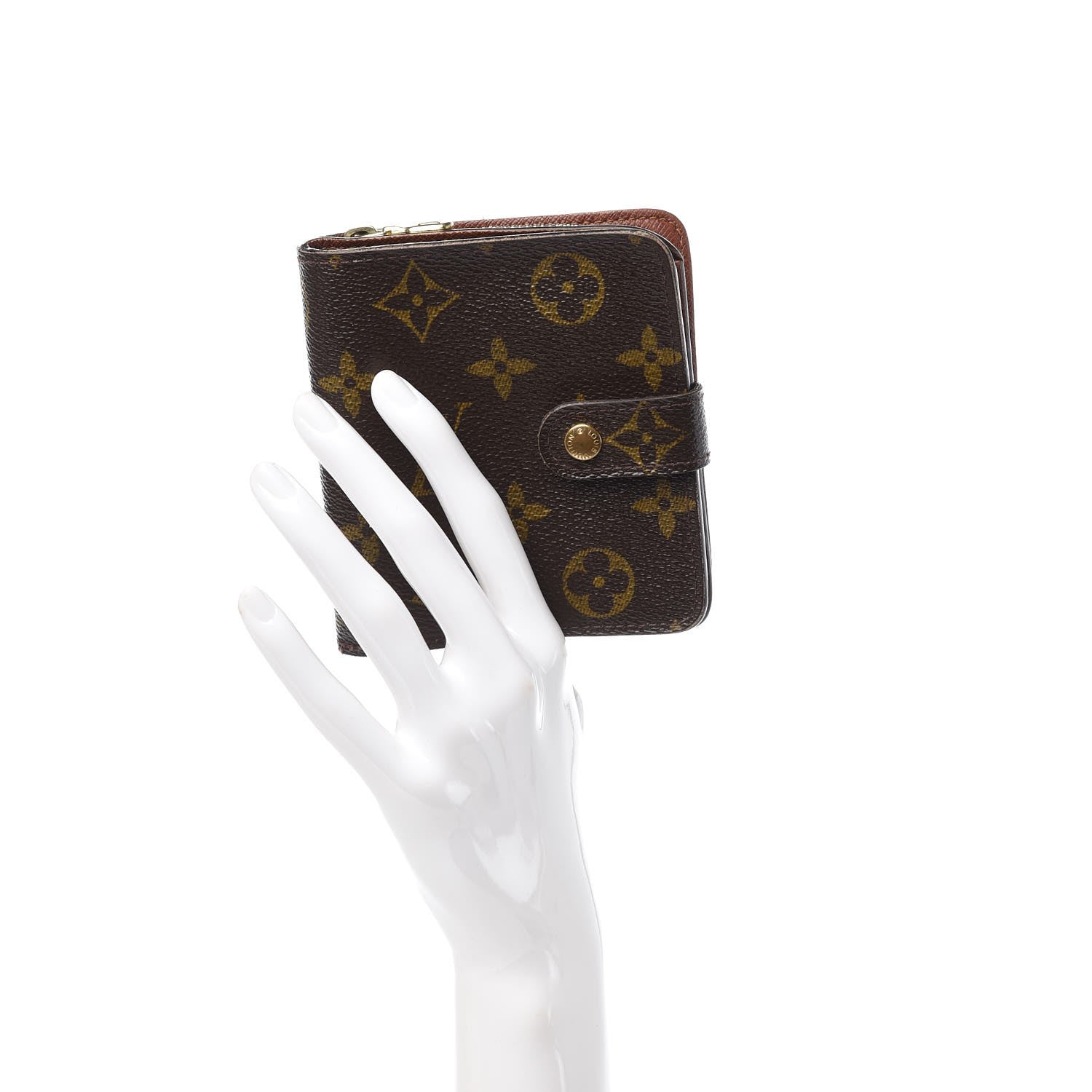 Louis Vuitton Monogram Compact Zippe Zipped Wallet 2 of 13