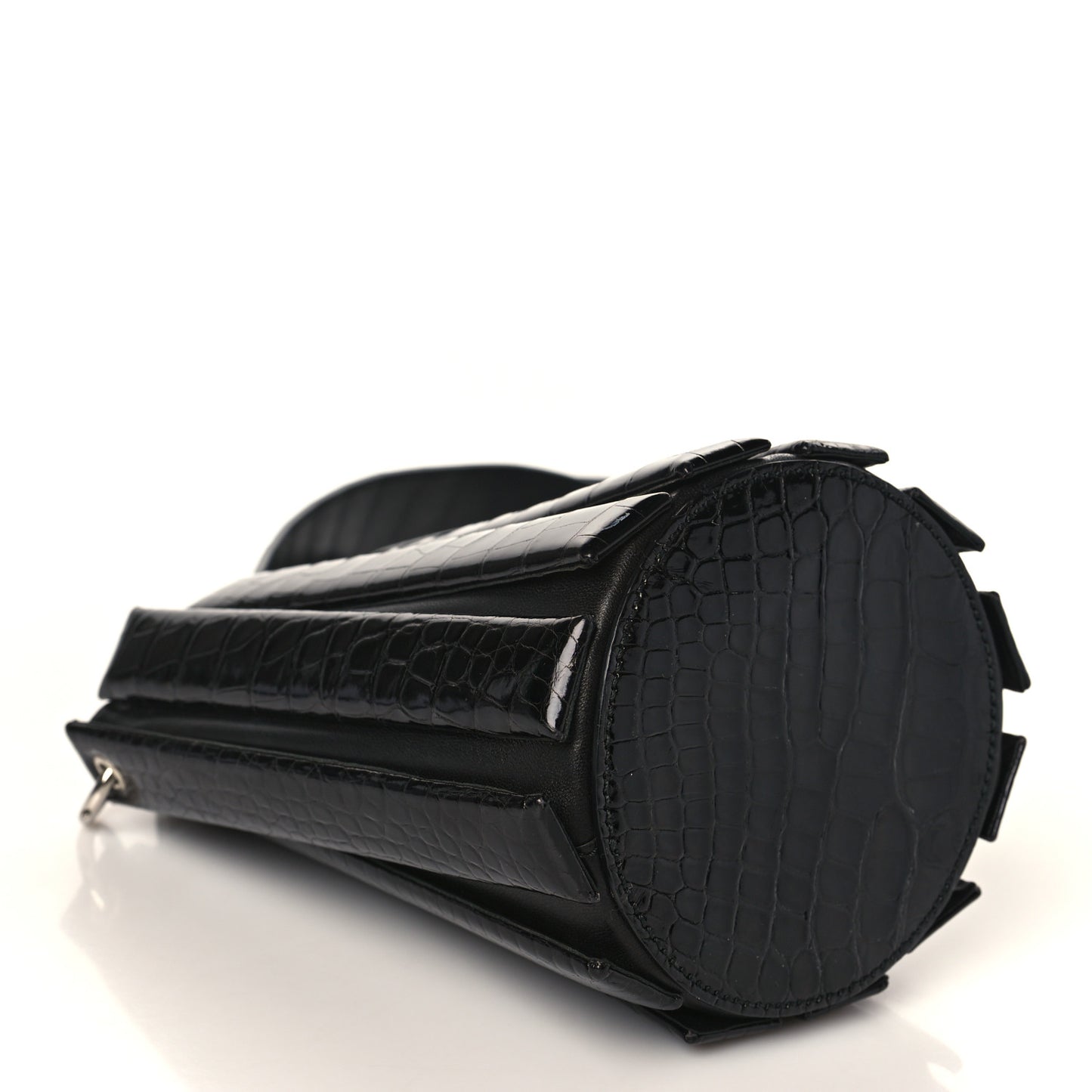 Alligator Bucket Bag Black