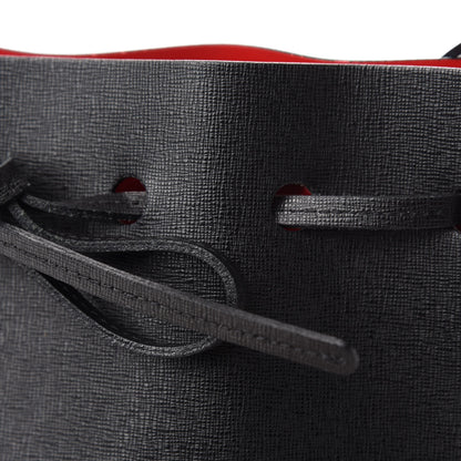 Mansur Gavriel Saffiano Mini Bucket Bag Black Flamma 12 of 19