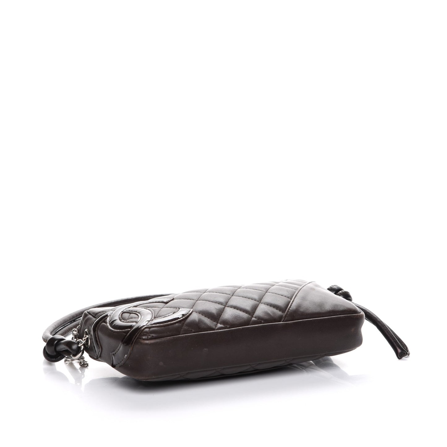 Calfskin Quilted Cambon Pochette Brown