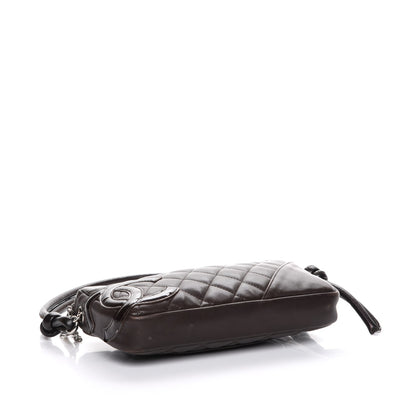 Chanel Calfskin Quilted Cambon Pochette Brown 4 of 10
