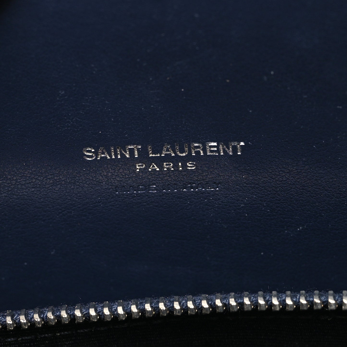Calfskin Crocodile Embossed Baby Sac De Jour Navy