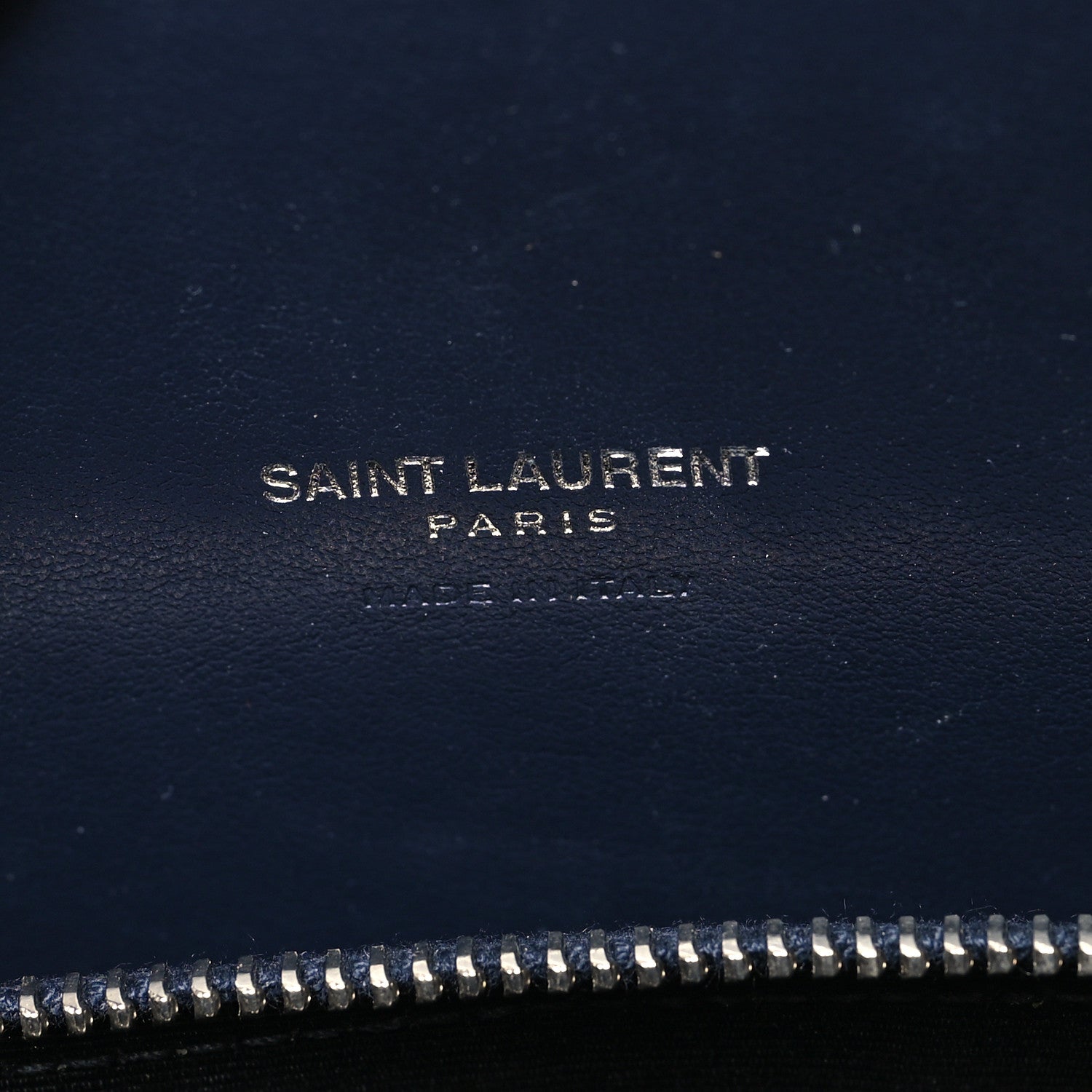 Saint Laurent Calfskin Crocodile Embossed Baby Sac De Jour Navy 7 of 11