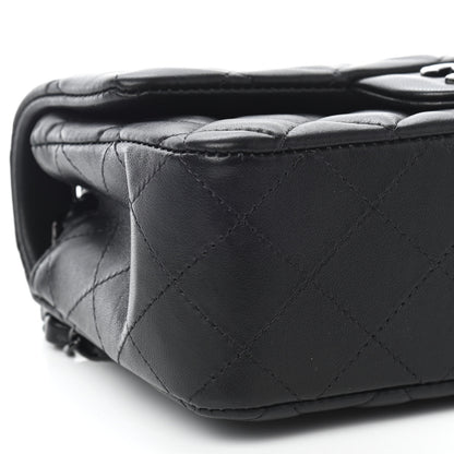 Chanel Lambskin Quilted Mini Rectangular Flap So Black 7 of 8