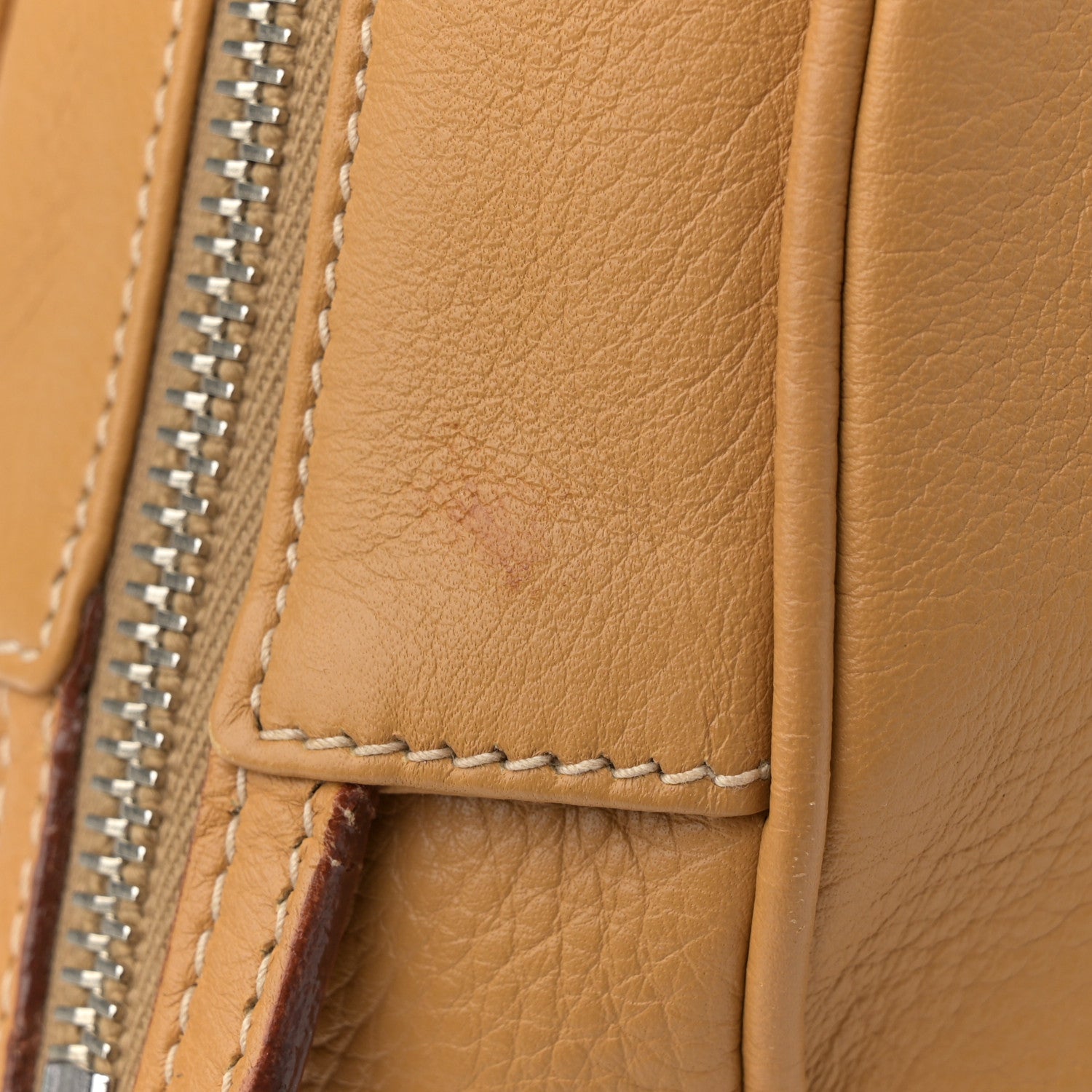 Prada Vitello Daino Bowler Bag Sughero 12 of 14