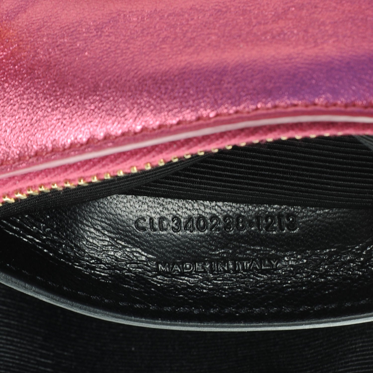 Saint Laurent Metallic Leather Classic Duffle Toy Pink 7 of 8
