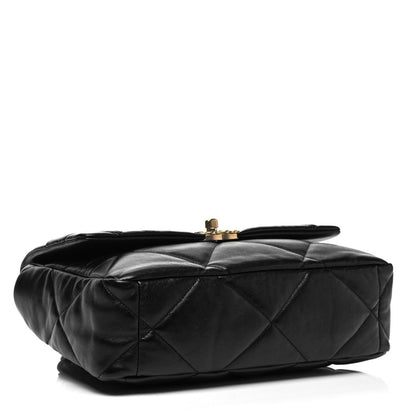 Chanel Lambskin Quilted Large Chanel 19 Flap Black 5 of 10