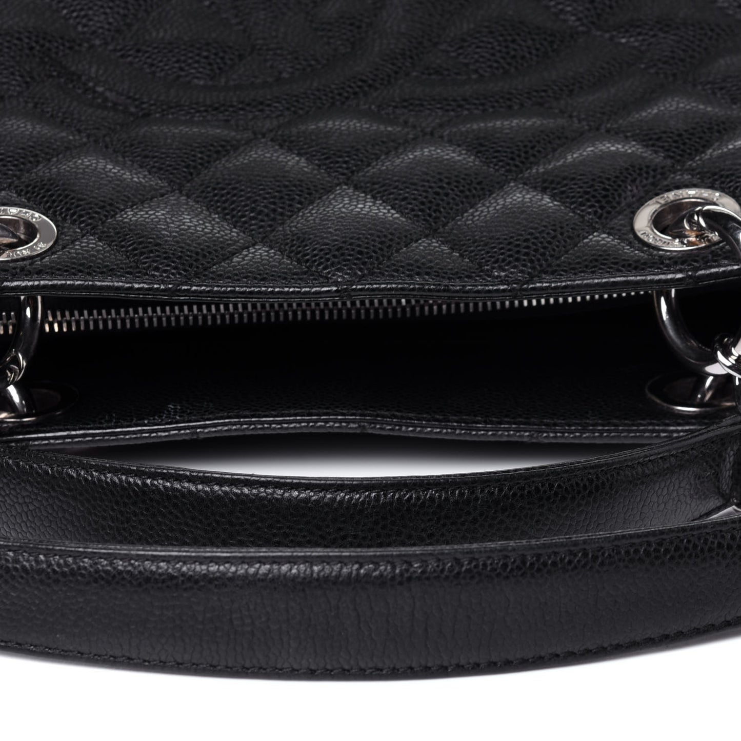 Caviar Quilted Grand Shopping Tote GST Black