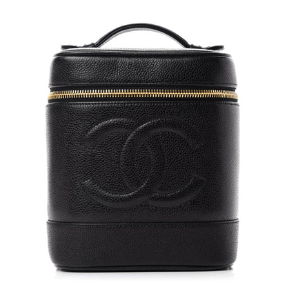 Chanel Caviar Vanity Cosmetic Case Black 1 of 9