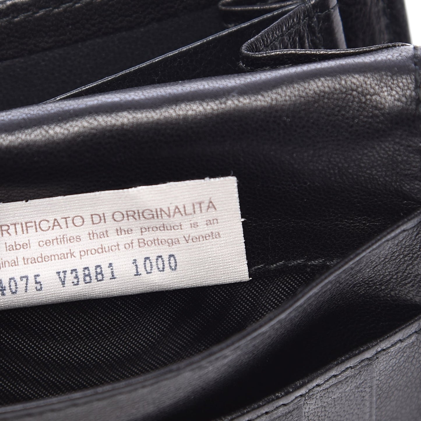 Nappa Intrecciato Embossed Continental Wallet Black