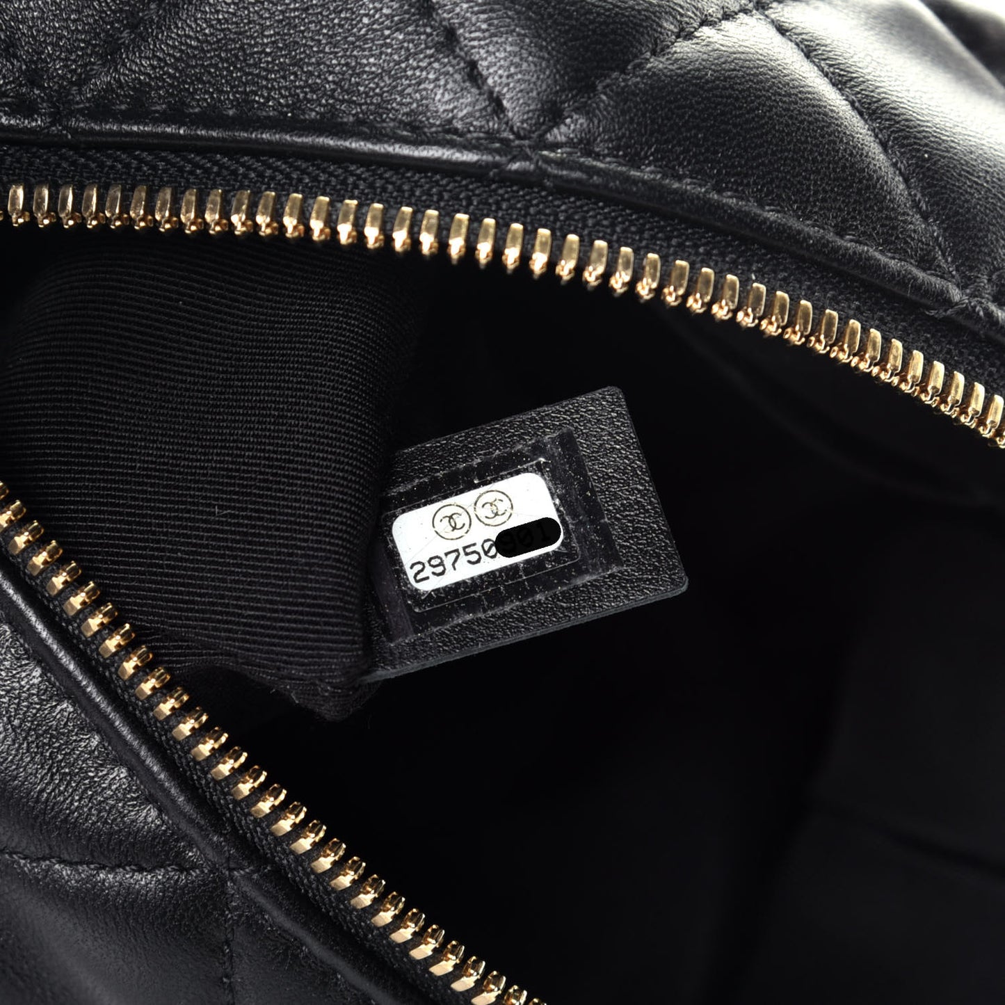 Lambskin Quilted Small Perfect Meeting Hobo Black